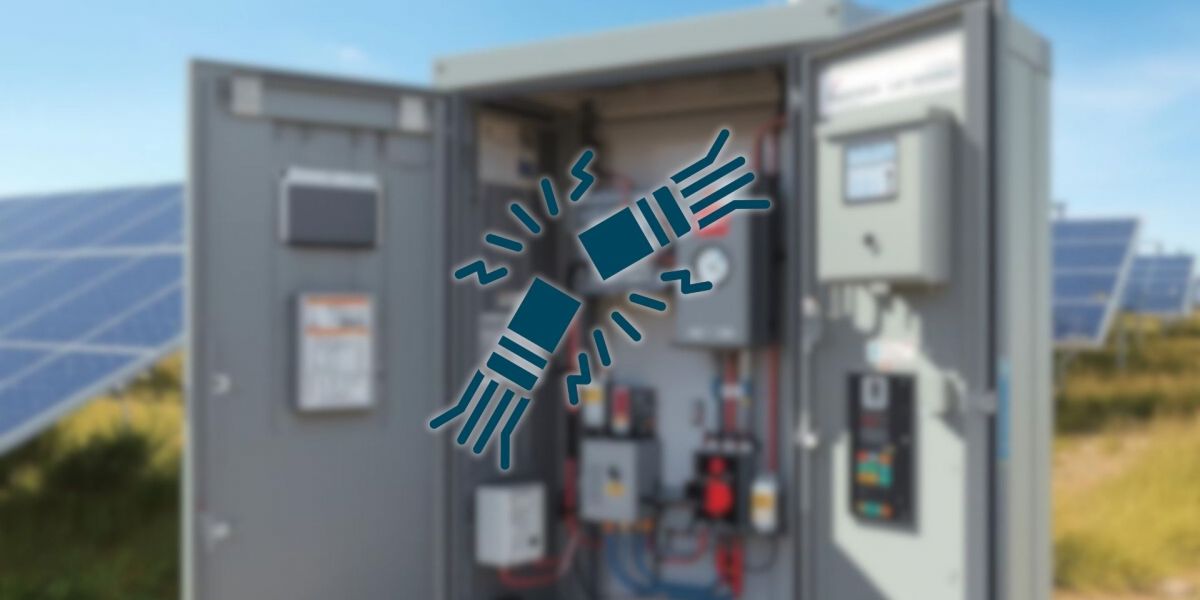 Schaltanlage und PV-Park - KI generiert