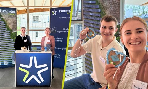 Kumandra Energy glücklich nach einem erfolgreichen Messetag